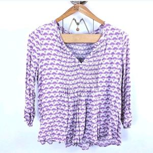 SALE Vanessa Virginia Anthropologie Blouse Purple
